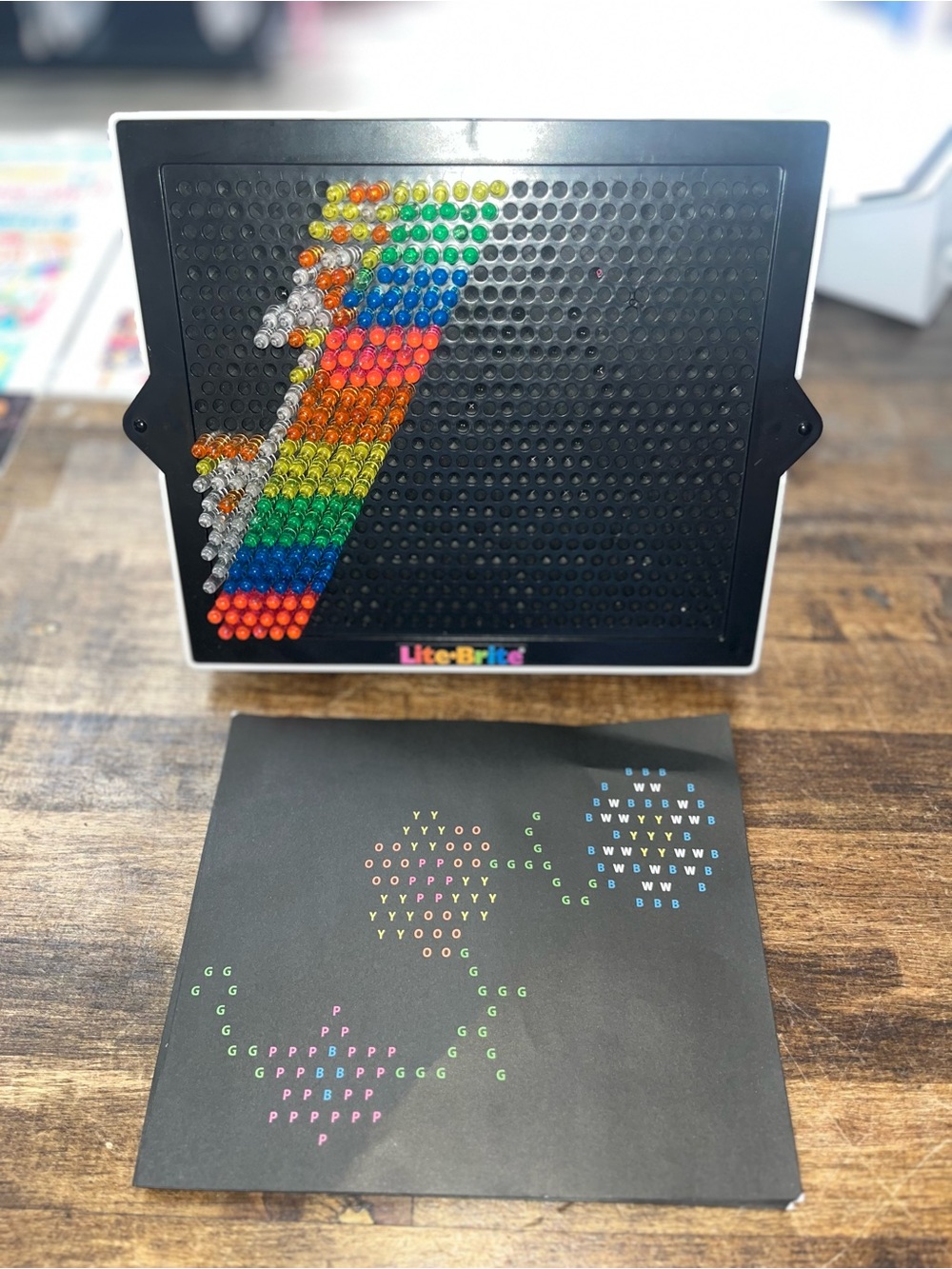 Lite Brite Pre-owned lights Different modes 3AA batteries